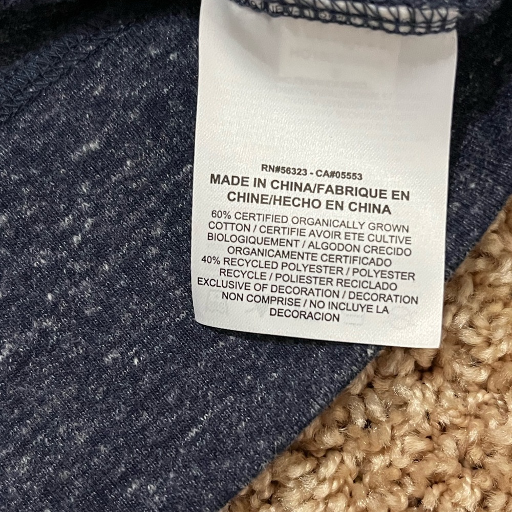 Nike Navy Blue and White Speckled Thin Hoodie - Picture 3 of 7